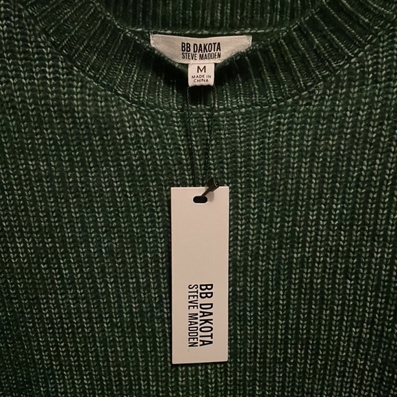 NWT Chunky Green Sweater Size M - Picture 5 of 5